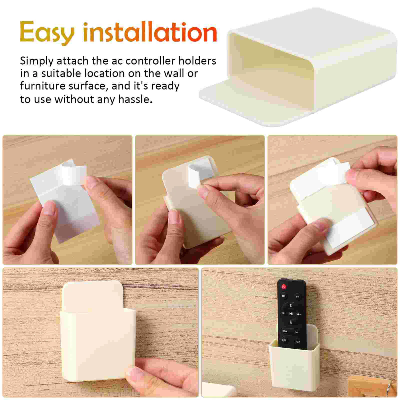 4 Pcs Mobile Phone Rack Pen Holder for Wall Remote Cell Stand Mounted Cellphone Wall-mounted Fan