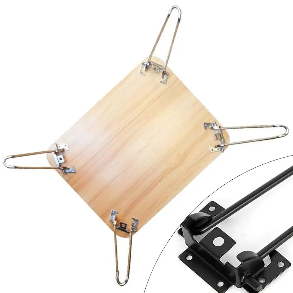 Eapmic 4 pezzi 28,5 '' gambe pieghevoli per tavolo a forcina in ferro massiccio resistenti e facili da installare gambe pieghevoli per tavolino (28,5")