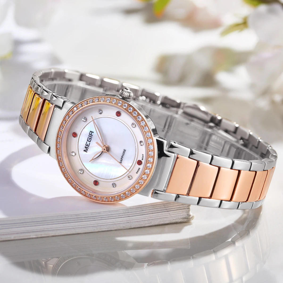 MEGIR Fashion Stainless Steel Women Bracelet Quartz Watches Elegant Business Ladies Clock Female Sport Wristwatch Reloj Mujer