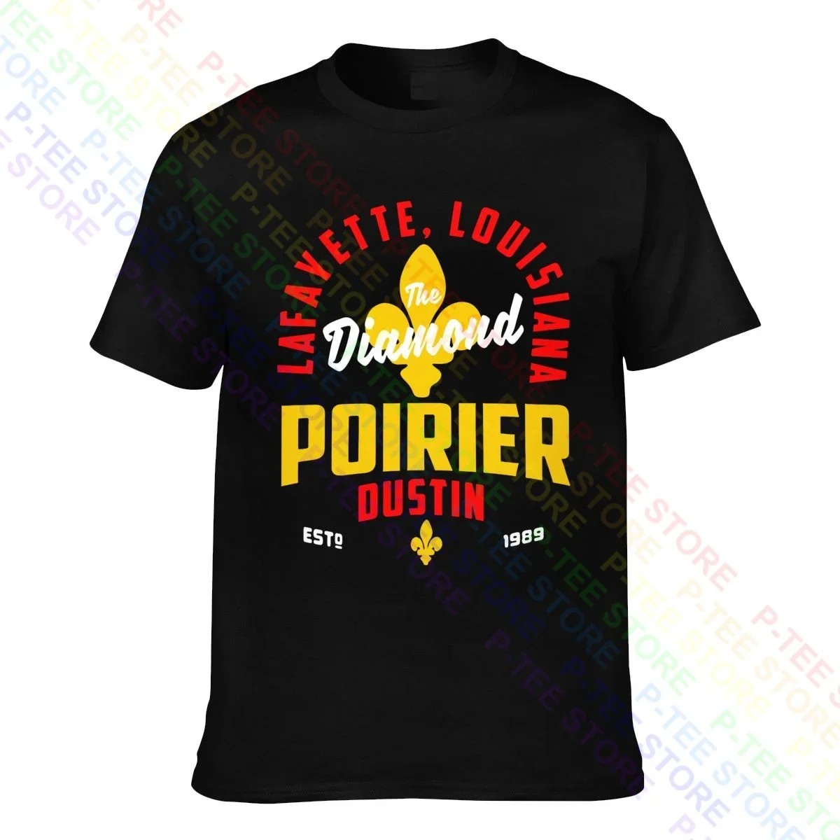 Dustin Poirier The Diamond t-Shirt Tee Shirt Vtg Print Classic confortevole