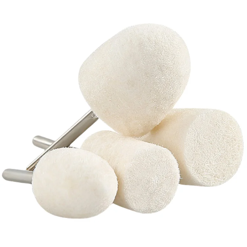 ウールフェルト研磨バフホイール、バーナービット、グラインダーヘッド、ドレメルロータリーツール、3mmシャンク、3〜20mm、10個