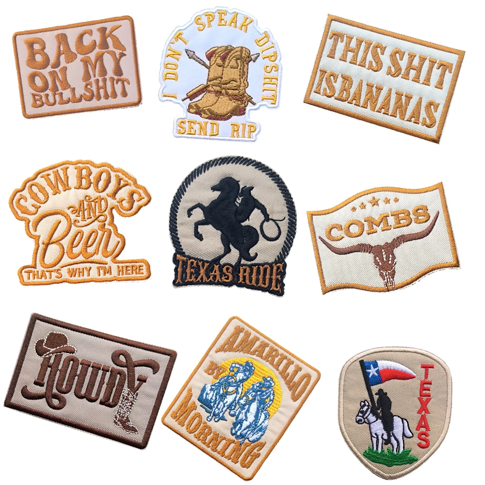 Emblem Clothing Accessories Badge Sticker Embroidered Embroidery Sticker Iron-on Patches