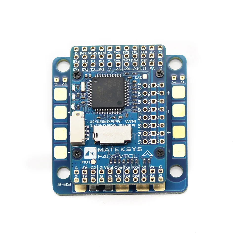 Matek MATEKSYS F405-VTOL STM32F405RGT6 Flight Controller Built-in OSD MicroSD Card Slot 2~6S FPV RC Drone Applicable