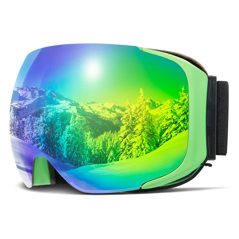 نظارات التزلج المغناطيسي الرجال النساء طبقات مزدوجة مكافحة الضباب قناع للتزلج الكبير UV400 نظارات حماية التزلج الشتاء الثلوج على الجليد نظارات