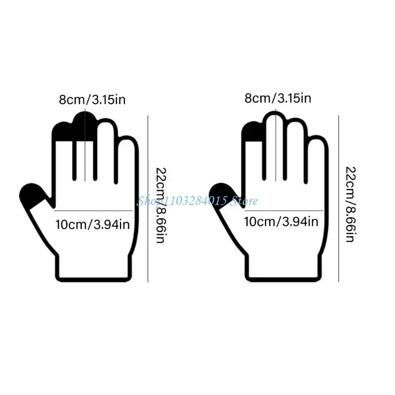 R6FF Touch Display Compatível Luvas Trabalho Revestimento Antiderrapante Para Manuseio Materiais 2pcs
