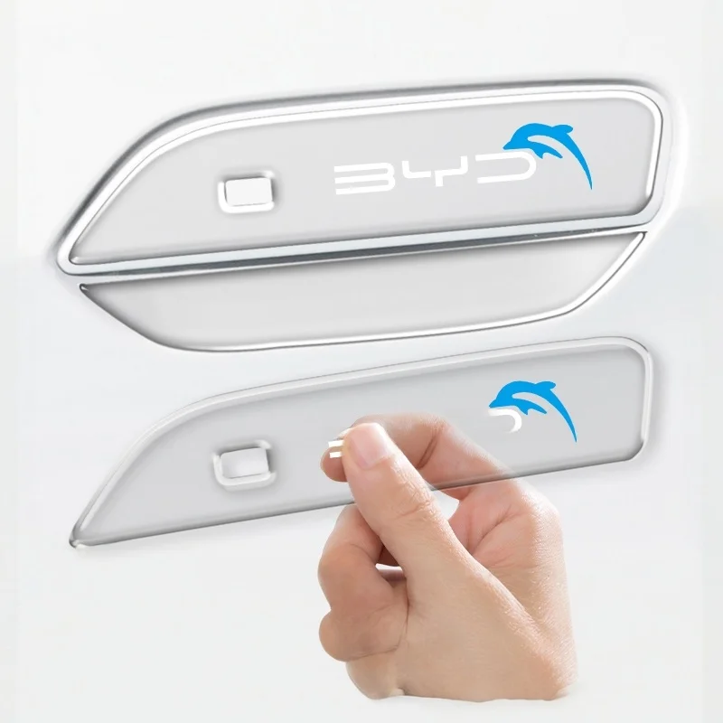 Benzhi DIY Baicizhan Sea Dolphin Car Door Handle Anti-Scratch Film 25 Models Automotive Accessories Black Technology Interior