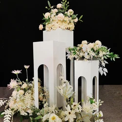 3PCS  Dessert Table Wrought Iron Box Wedding Arrangement Cake Stand Pre-function Area Gift Rack