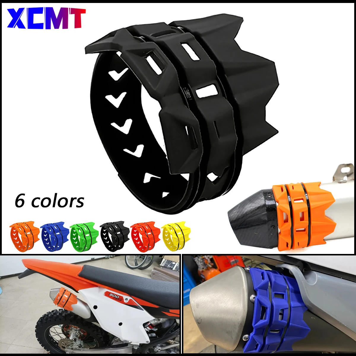 

Exhaust Tail Pipe Protector Cover Guard For KTM EXC EXCF XC XCF XCW SX SXF TPI SIX DAYS 125 200 250 300 350 450 500 Universal