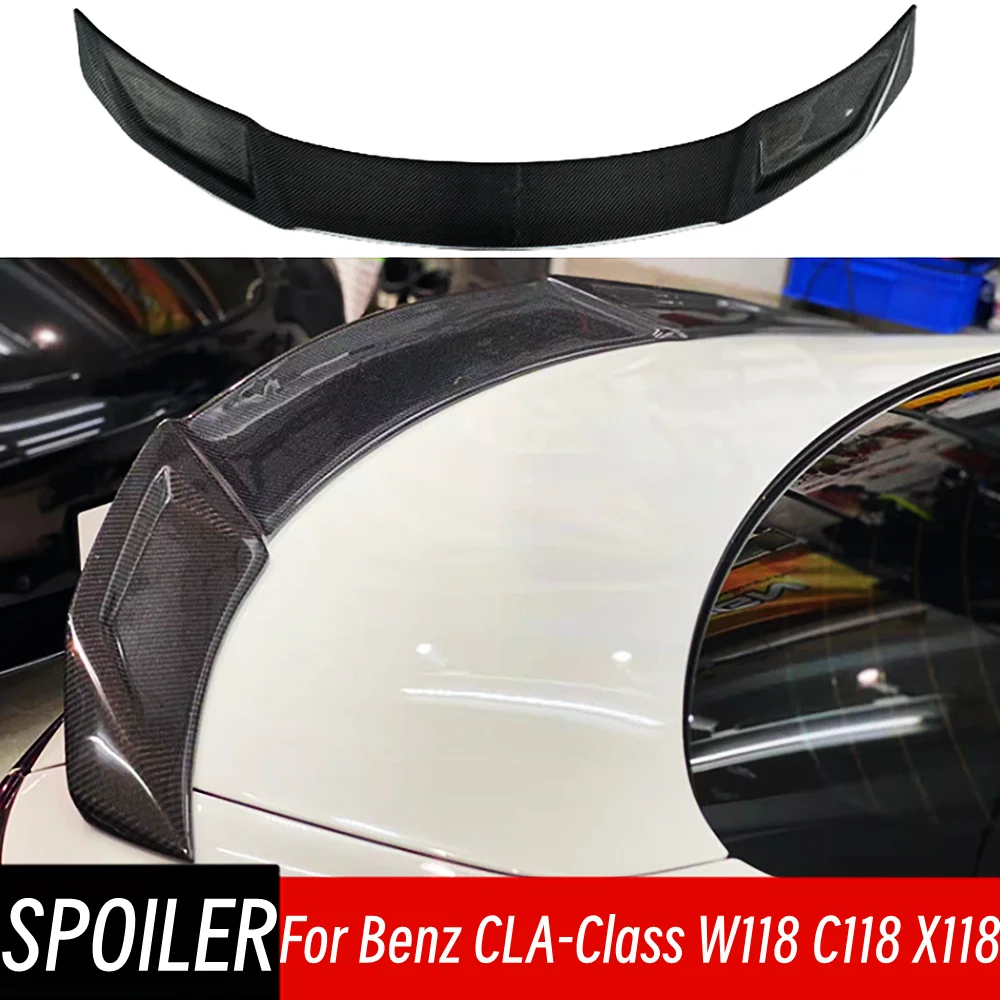 For Mercedes Benz W118 C118 X118 CLA35 CLA45 CLA180 CLA200 CLA250  AMG 2019-2023 Rear Trunk Spoiler Tail Wings Car Accessories