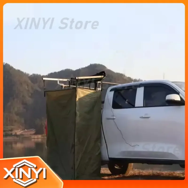 Outdoor Shower Tent for Camping Hiking Backpacking Portable Privacy Shelter Changing Room Cabin with LED Light Waterproof UV