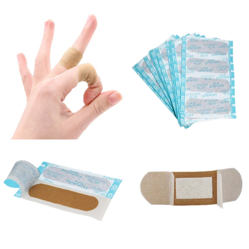 100pcs/set Waterproof Elestic Band Aid Household First Aid Adhesive Bandages for Wound Dressing Strips Plasters Skin Patch