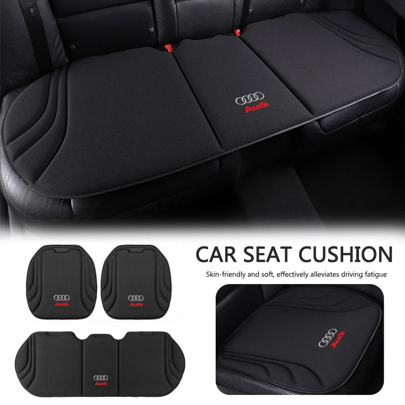 Car Front Rear Seat Cover Anti-Slip Breathable Protection Cushion For Audi Sline TT RS A4 B7 B8 B9 A3 8P A5 A6 C6 C5 C7 A1 A7 A8 view 3