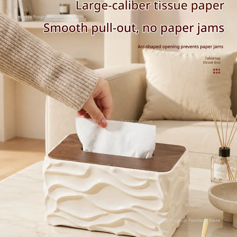 Simplicity Coffee Table Tissue Boxes Homestay Restaurant Kitchen Storage Tissue Boxes Desktop Plastic Home Papierdoos MH40ZJH