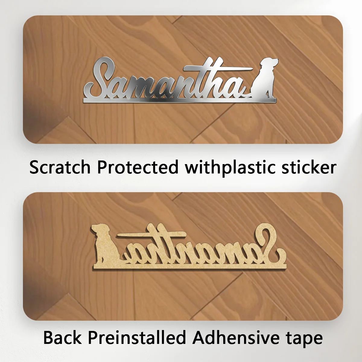 Metal Pet Dog Stickers Custom Logo Applicable to Car Trunk, Fender and Rear Bumper, 3D Stickers, Trendy  Personalized Badge