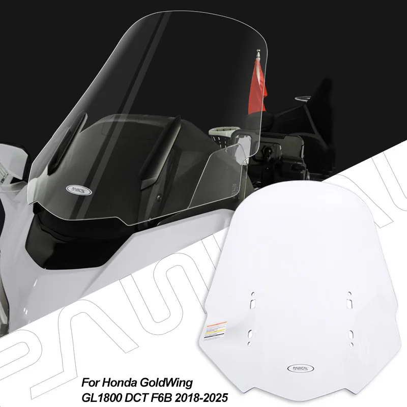 

PANICAL Motorcycle Windshield for Honda GoldWing GL1800 DCT F6B 2018-2025 Front Windshield Deflector PC Spoiler