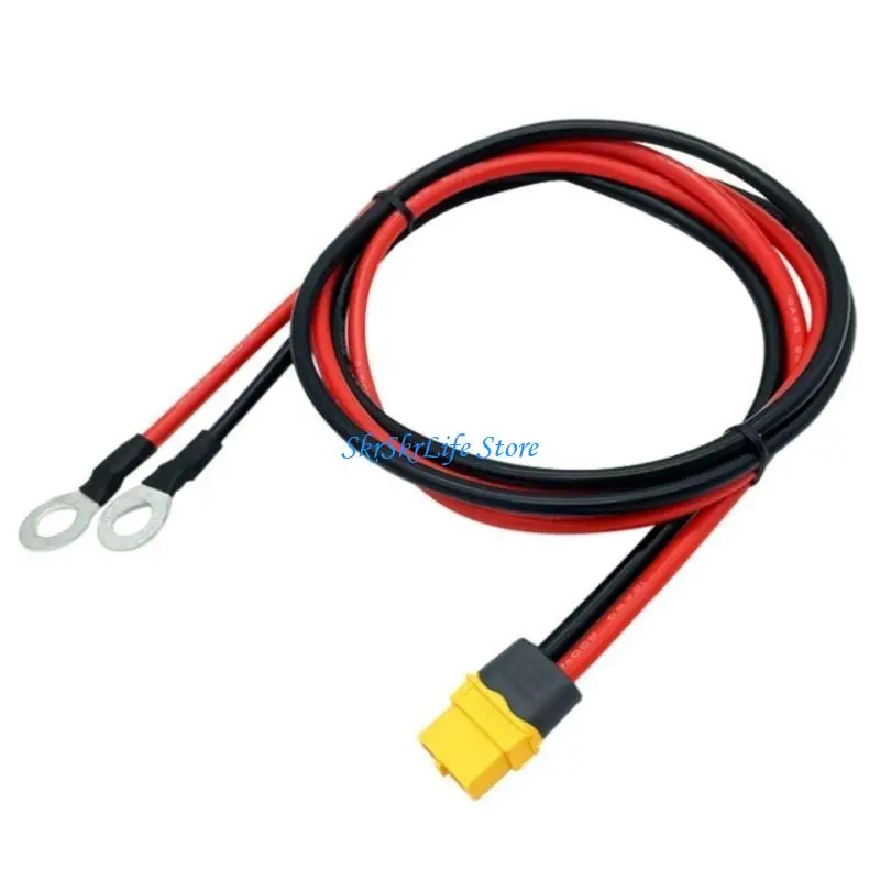 

E65E XT60 To O Rings Terminal Cable 12AWG For Secure Connection Strong Build Wire