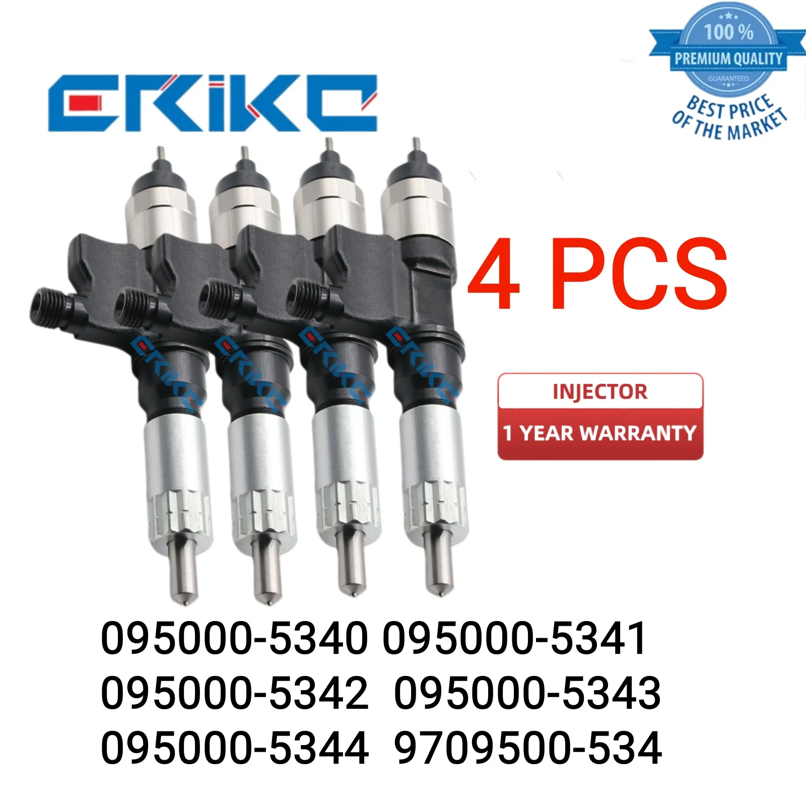 4 PCS 095000-534# Fuel Injector 8976024852  8976024853 8-97602-485-5  8-97602485-4 8-97602485-6 095000-5340 095000-5341for ISUZU