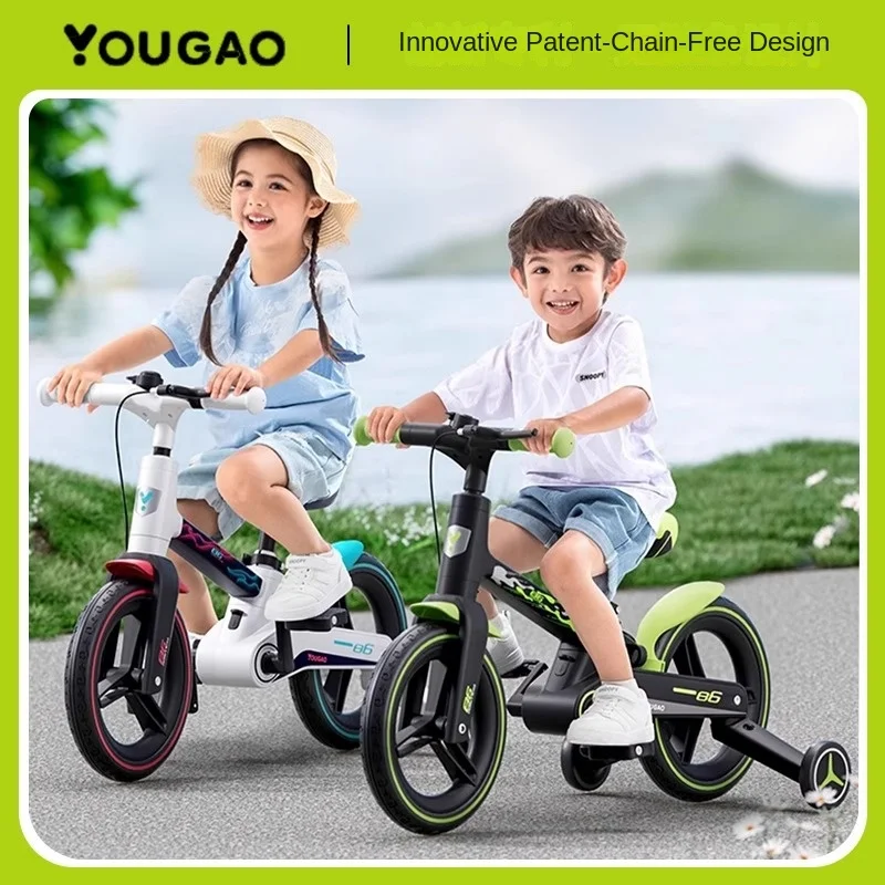 ZHIO-Children's Balance Car 3-Wheeled Pedal Scooter Walking Car Young High  Children's Bike  Baby Bike 5 in 1