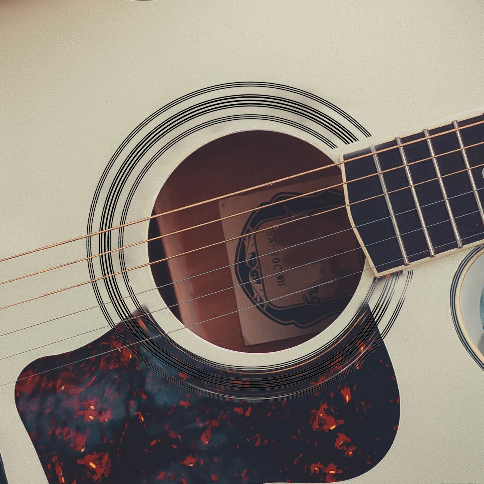 

8 Pcs Sound Hole Inlay Stickers Acoustic Soundhole Cover Door Decal Guitar Decals