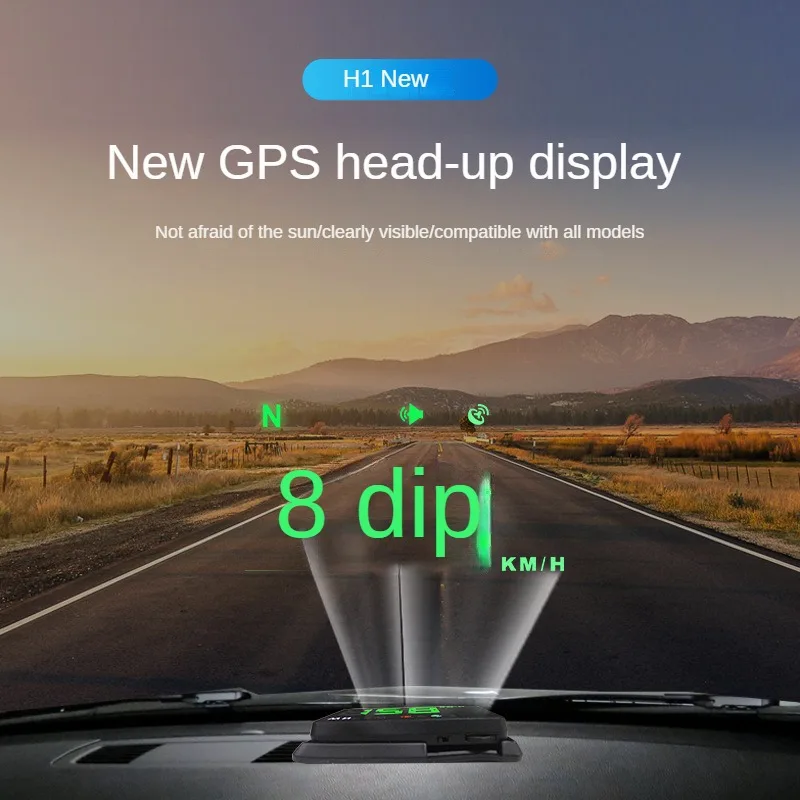 Car Head Up HD Display Auto Electronics Hud Projector Display Digital Gps Speedometer Auto Electronics Accessories For All Car