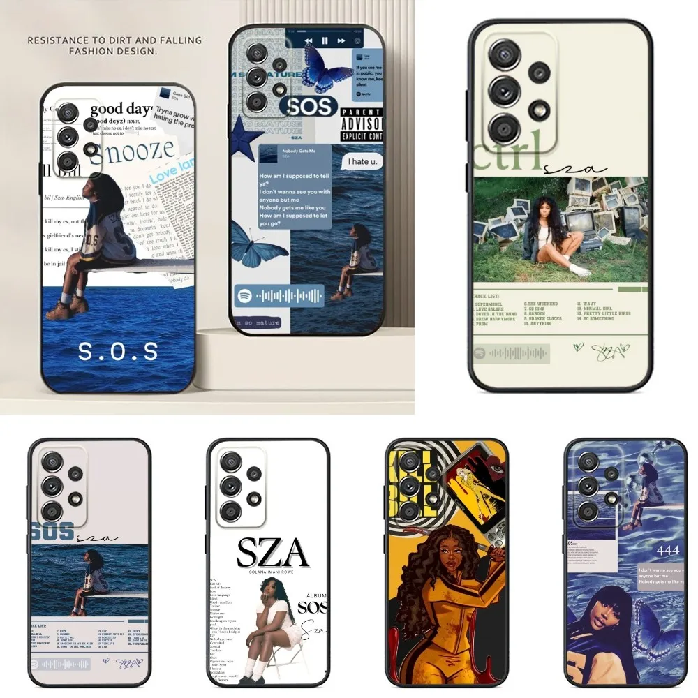 

SZA SOS Albums Singer Phone Case For Samsung S24,S23,S22,S21,S20,S10,S10E,S9 Ultra Plus FE Note 20 Ultra 10 9 Plus Case