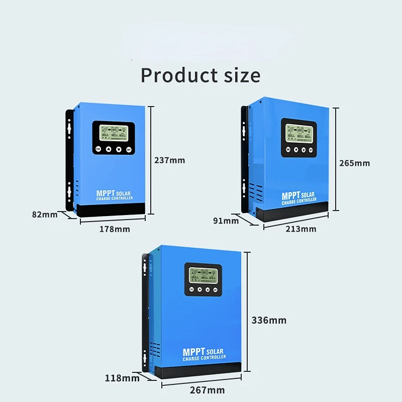 MPPT Solar Charge Controller 12V/24V/36V/48V Auto Max Solar Input 190VOC Solar Panel Regulator Charge Controller LCD Display