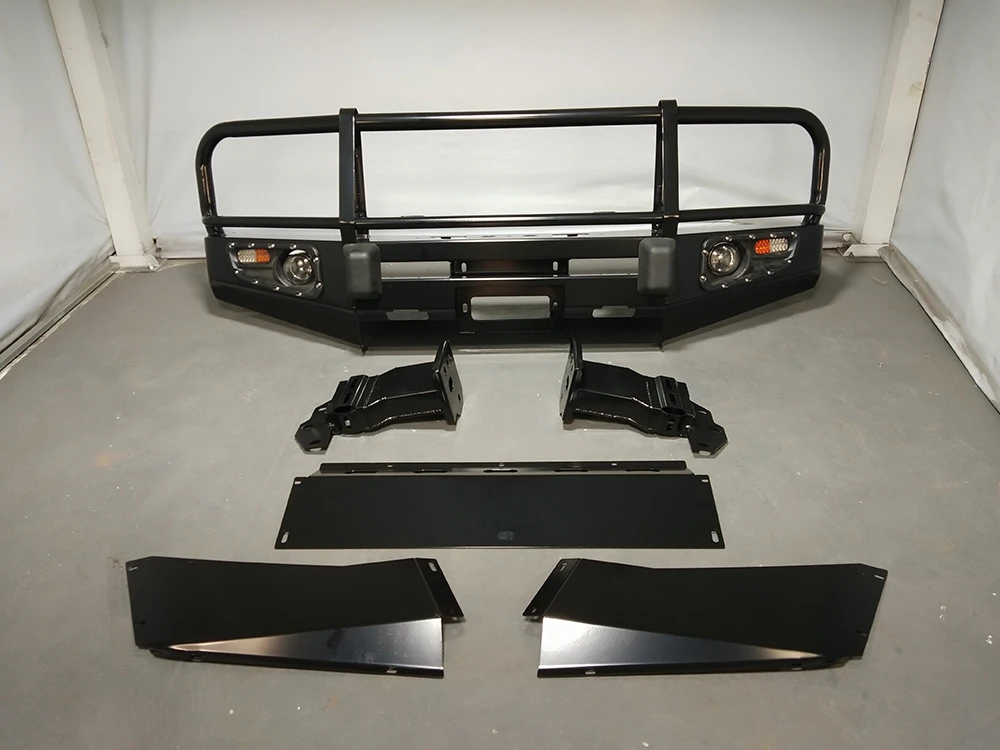 Factory Wholesales Auto Car Front Bumper Car Bumper With Led Steel Front Bar for LAND CRUISER LC100/LC200/LC150