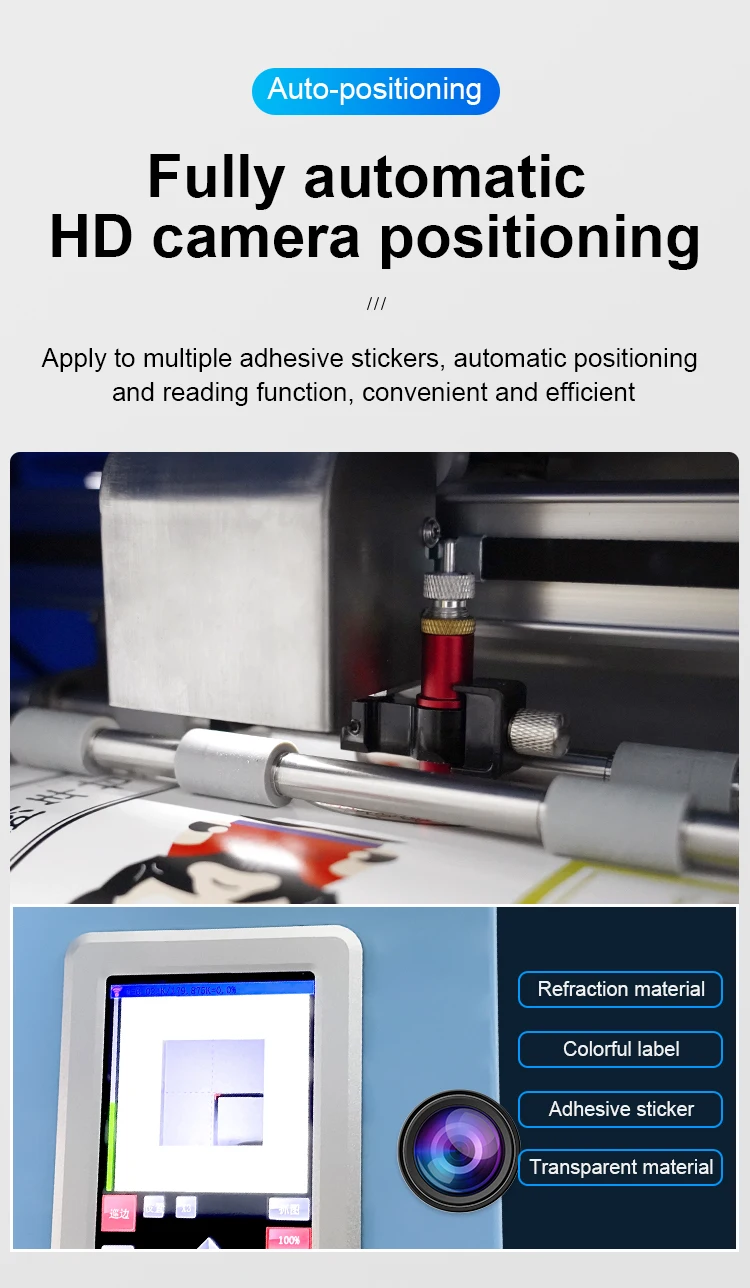 A3+ Sticker Auto Contour Snijmachine Auto Feeding Cartoon Patroon Vinyl Sticker Label Snijmachine Plotter Gestanst