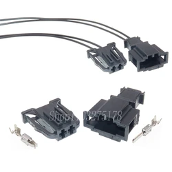 1 Set 2 Pin 1J0972923 191972712 Car Light Box Cable Electrical Connector with Wires Automotive Unsealed Socket