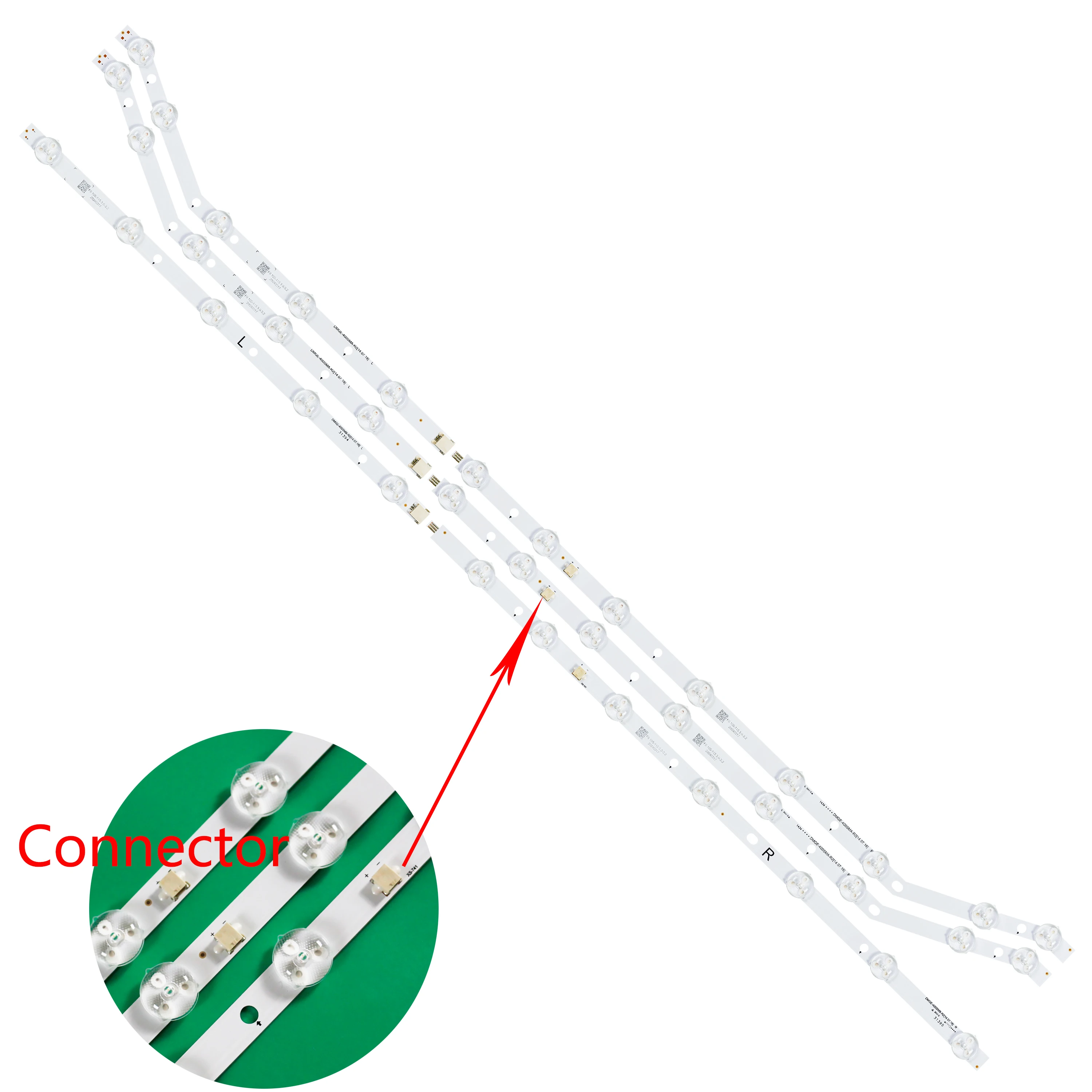 LED Strip For UE40H4200 UE40H4203AW UE40H4205 UE40H4200AW UE40H4203AK DMGE-400SMB-R2 DMGE-400SMA-R2 BN96-32767A BN96-32768A