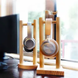 Solid Wood Headphone Stand, Headphone Headset Hanger Display Stand, Universal Noise Reduction Headphone Stand Wall Mount**