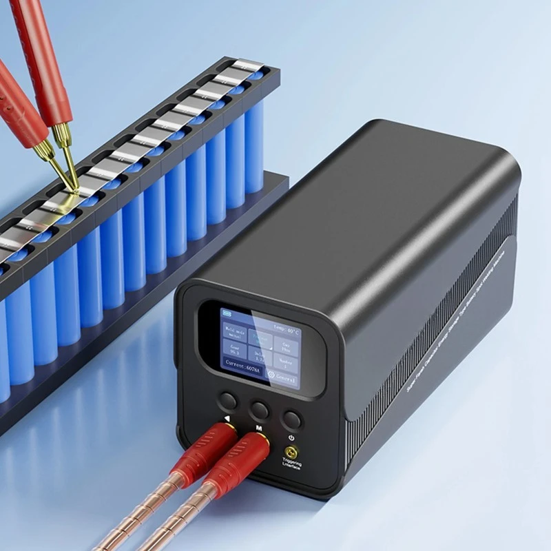 Nickel spot welding machine for self-made battery packs, with color screen and digital display, adjustable and portable