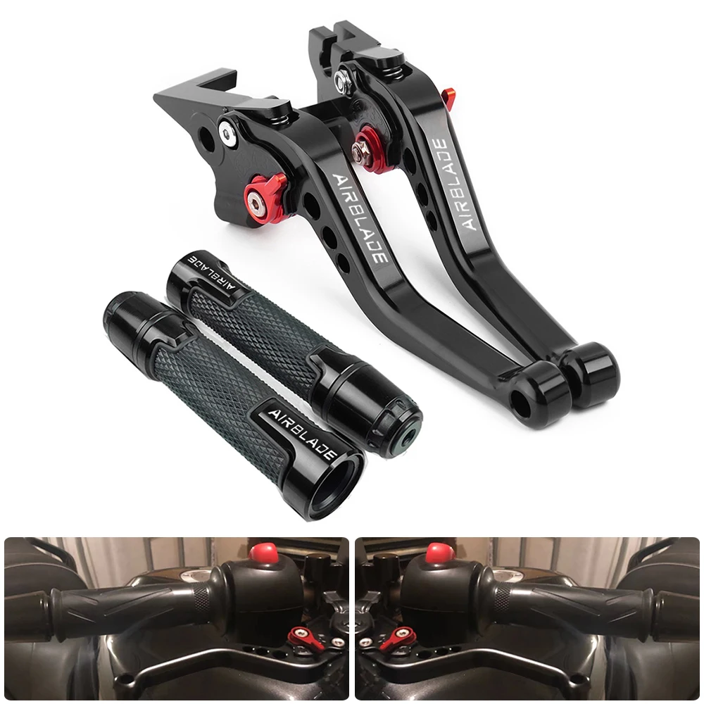 For Honda Airblade 150/160 2020-2023 Motorcycle Brake Clutch Lever Handles Handlebars Grips Ends Plug Slider Caps Accessories