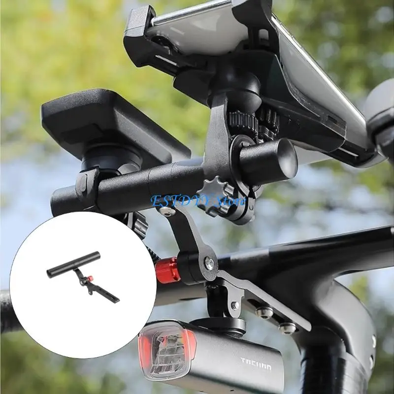 G6DE Aluminum Alloys Bike Stem Extension Brackets Large Capacity Quick Installation Extension Brackets for Mountain City Bike