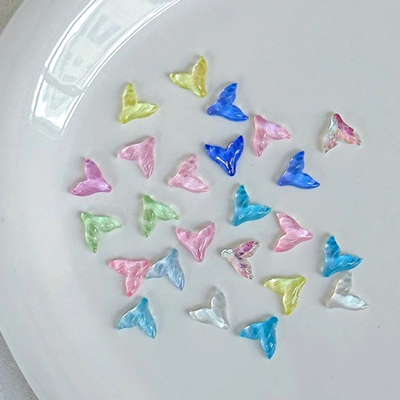 

Summer Mermaid Tail Water Ripple Dreamy Nail Art Accessories Tool Decorations Rhinestone Dolphin Shell Star Heart Pearl Starfish
