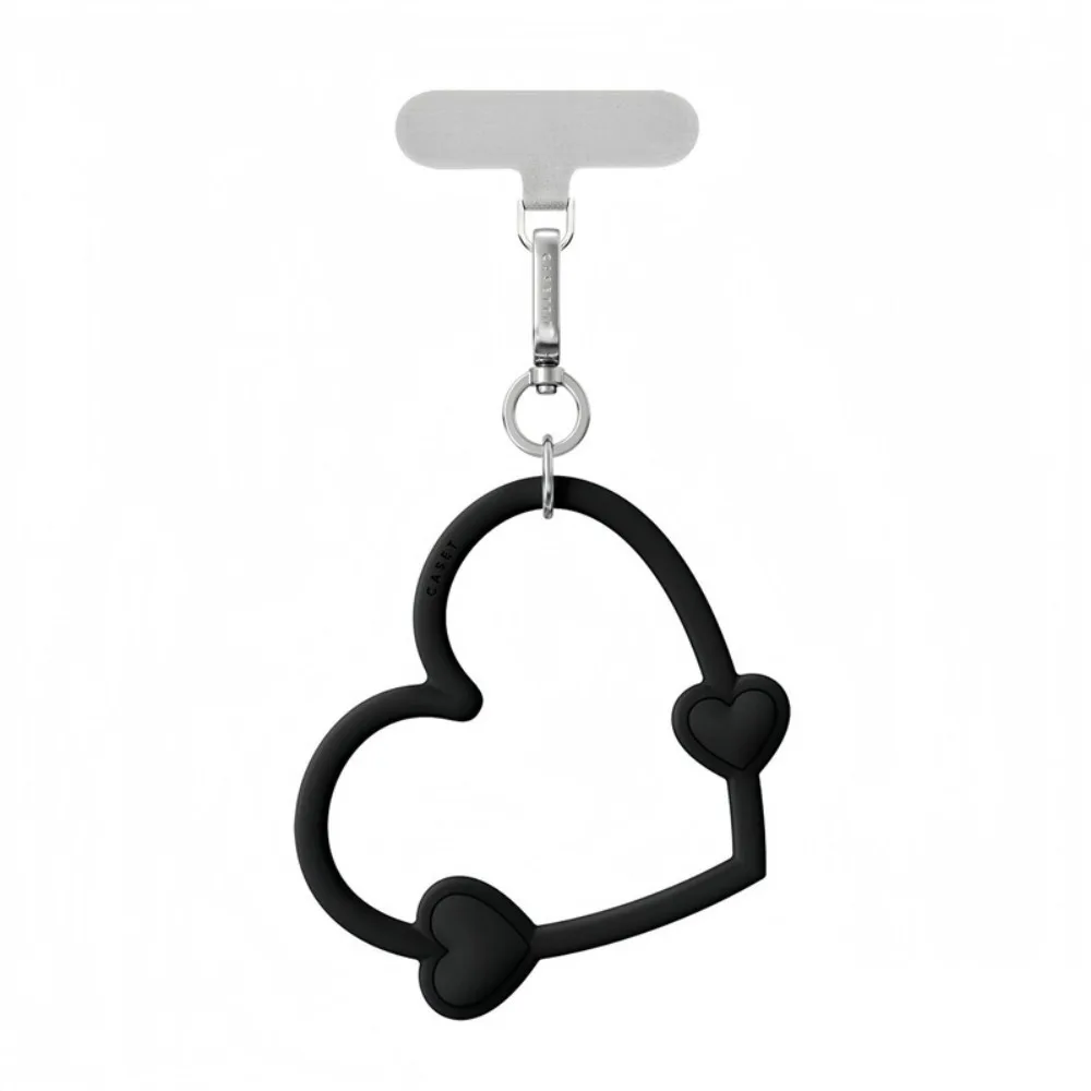 

Ремешок для мобильного телефона с большим сердцем вокруг руки, силиконовый браслет с защитой от потери телефона, подарок в стиле аниме с прокладкой, ремешок для мобильного телефона