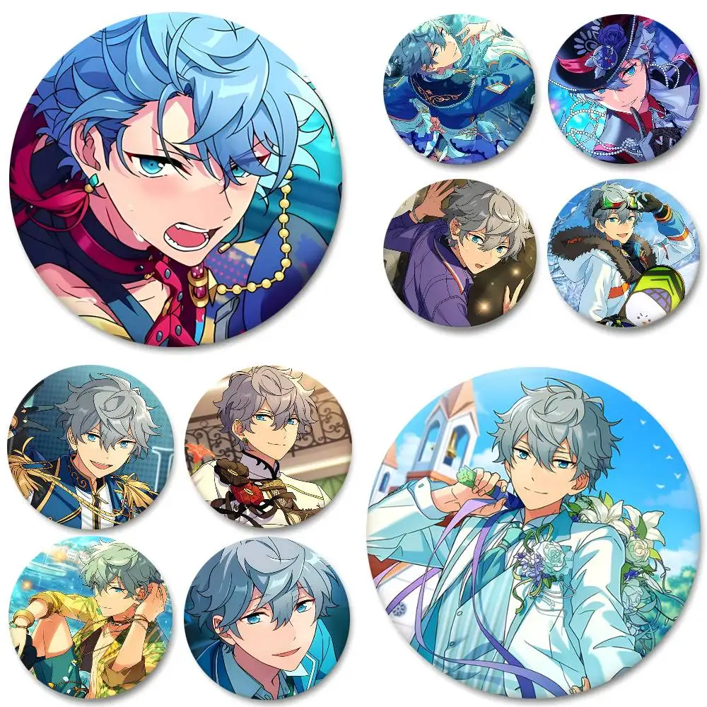 Musikspiel Ensemble Stars Sena Izumi Rundes Abzeichen Kreative Brosche Kleidung Rucksack Accessoires Anstecknadel
