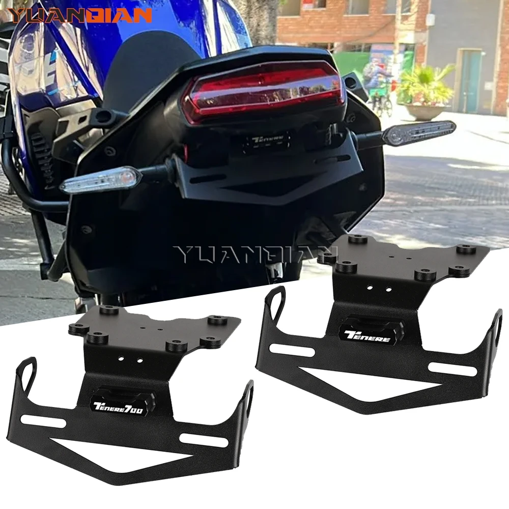 

ДЛЯ YAMAHA TENERE 700 Rally Tenere 700 World Raid 2019-2025 Кронштейн держателя номерного знака с легким хвостом Tidy Fender Eliminator