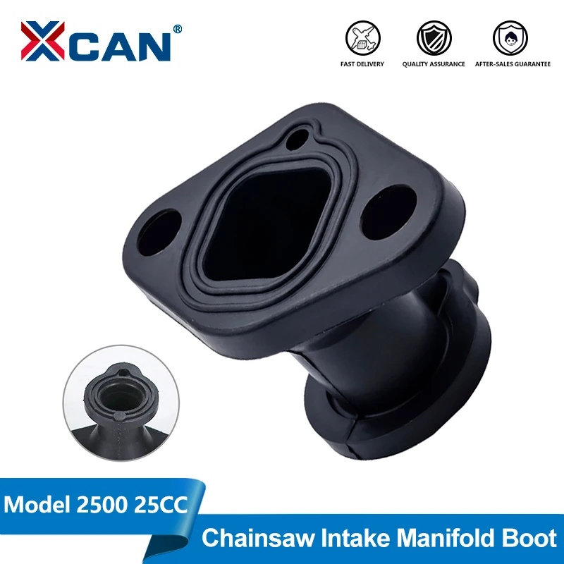 XCAN 1pc 2500 Chainsaw Intake Manifold Boot for Chainsaw 2500 25CC Chinese Chainsaws for Zenoah Komatsu G2500 Gas Small Chainsaw