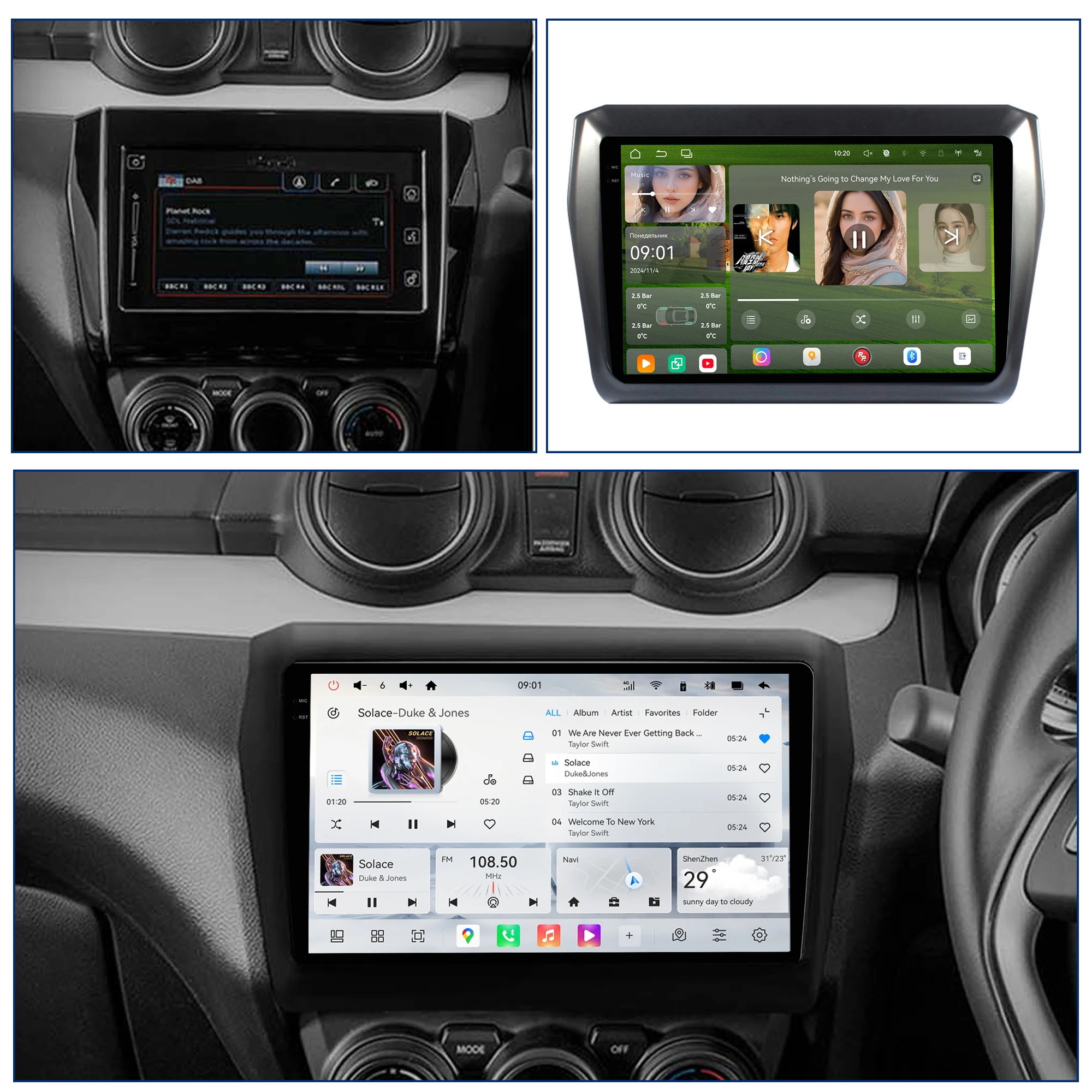 Redpower Crystal Sound 850 Pro Max  Android Car Radio Player Screen for Suzuki Swift 2016-2020 CarPlay Bluetooth Hi-Fi