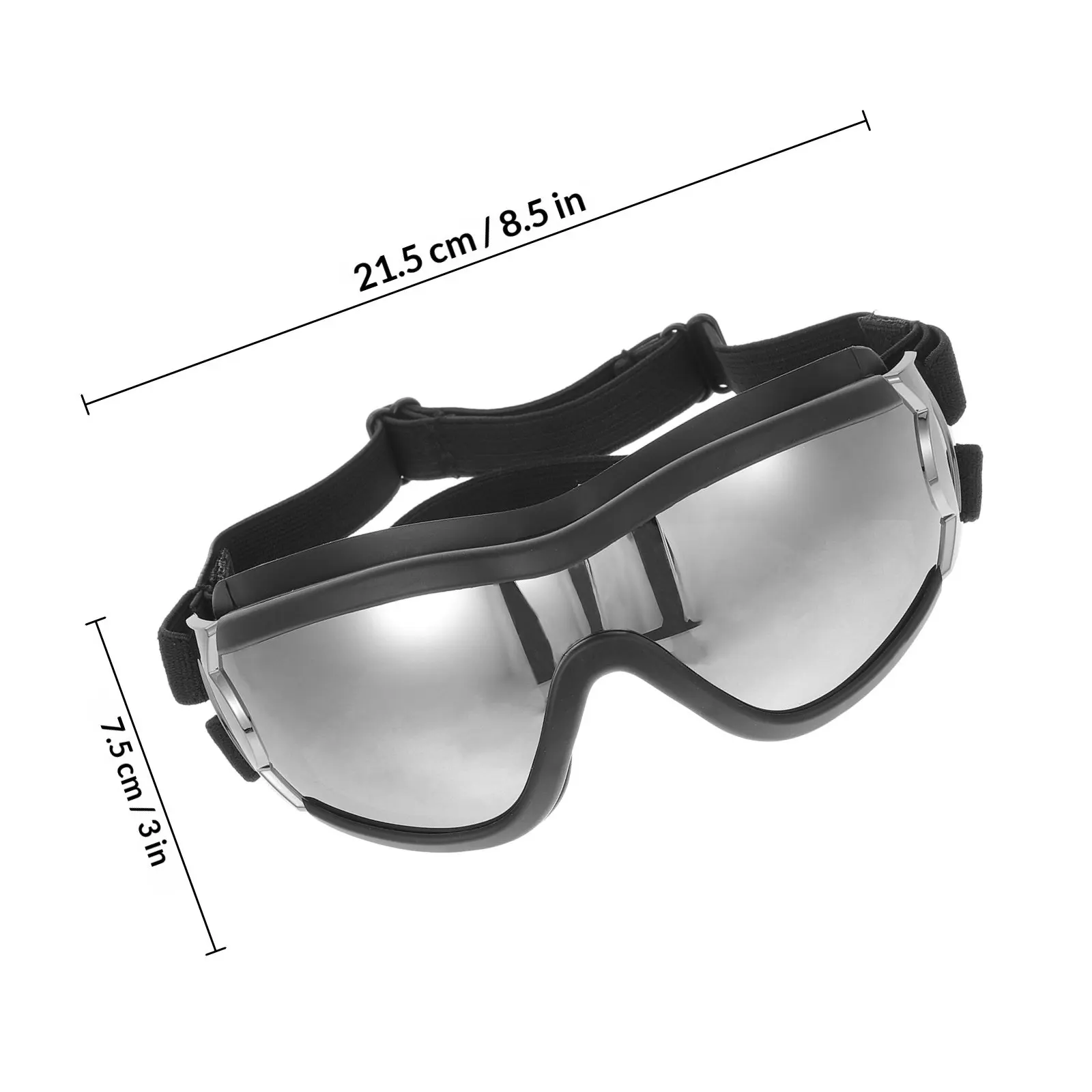Premium Pc PVC Dog Goggles Windproof Snowproof Spray Proof Eye Protection for Pets Outdoor Activities Running Hiking Walking