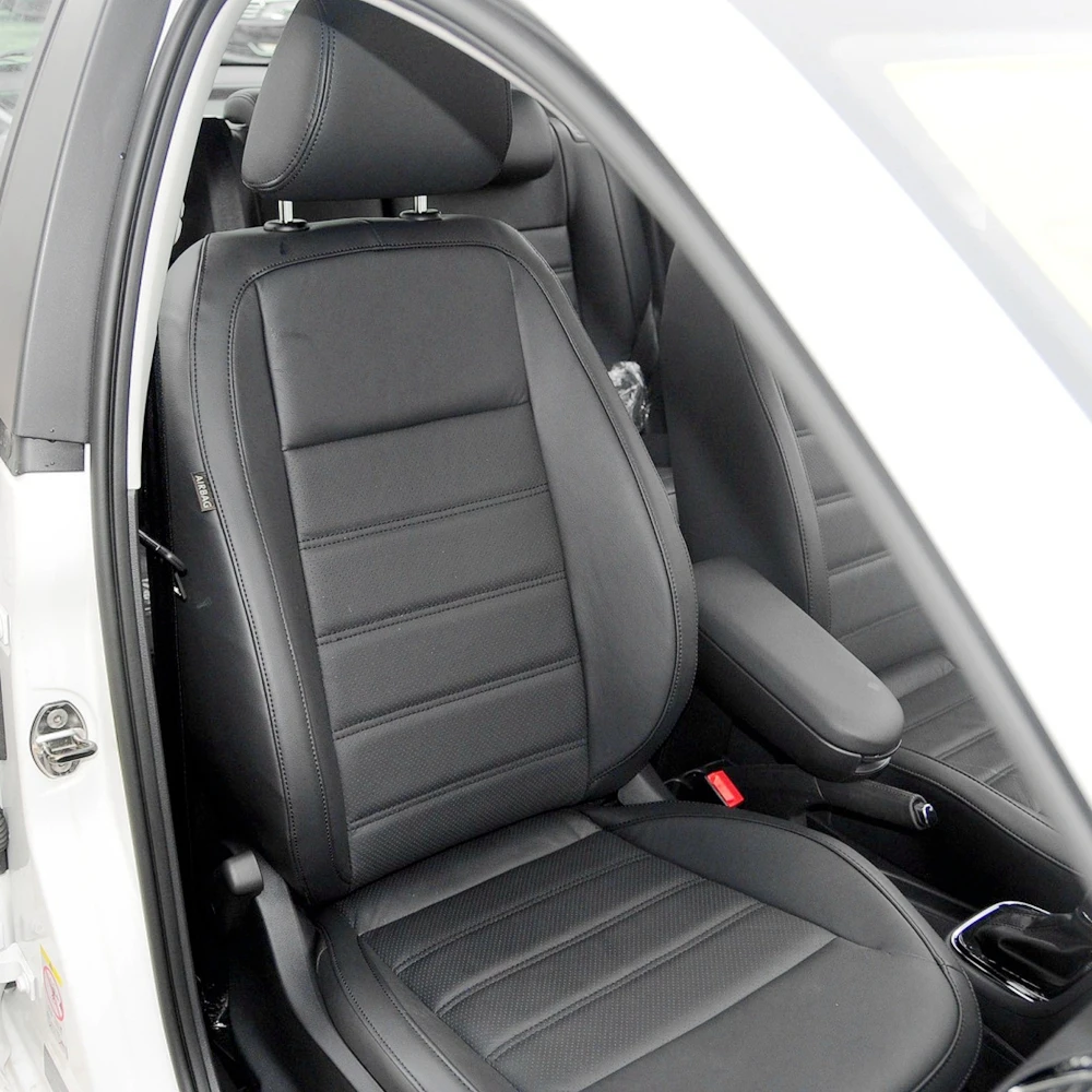 For Volkswagen Polo 5 2014 2015 2016 2017 Full Surrounded Custom Faux Leather Car Seat Covers Set Interior Protector Accessories