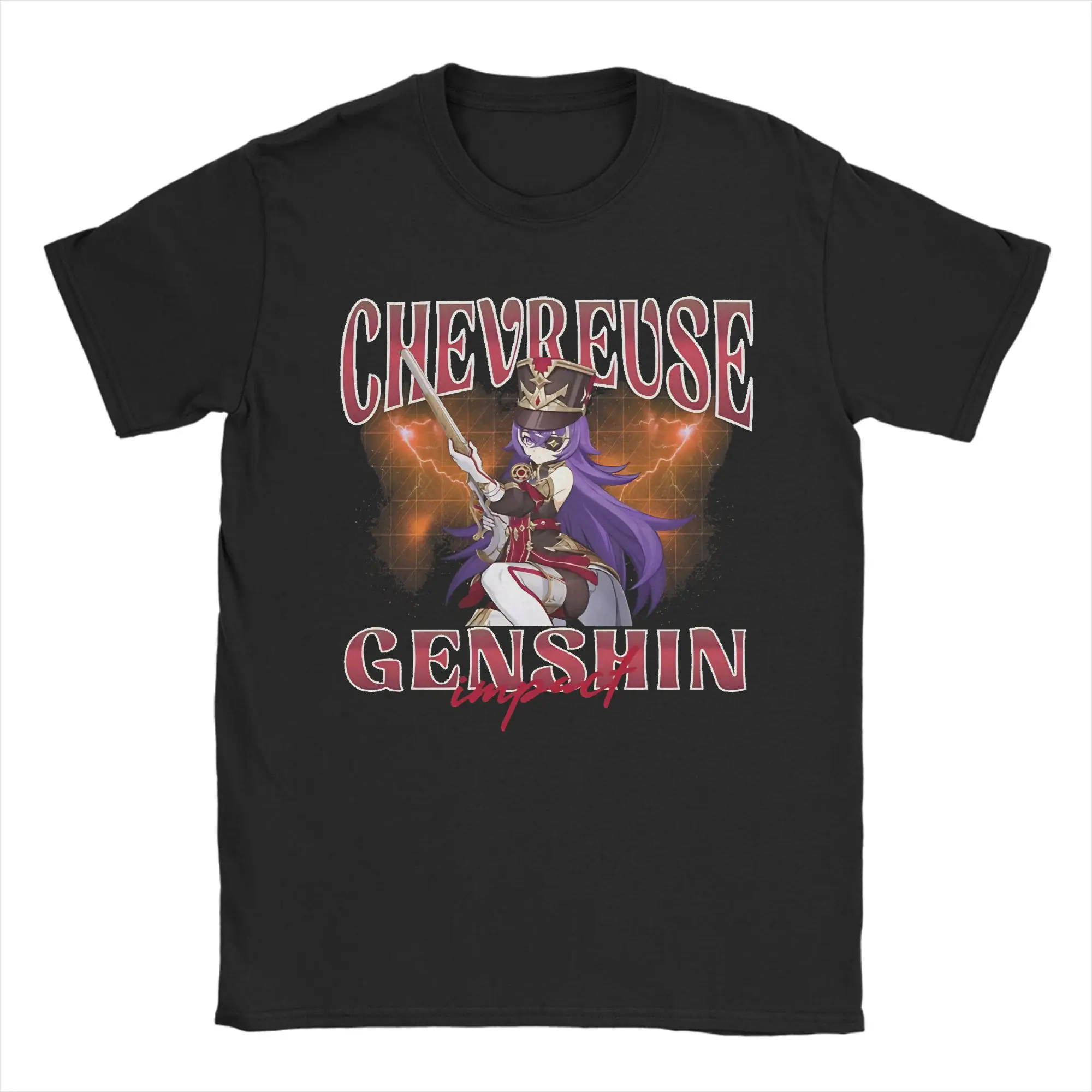 

Chevreuse Genshin Impact T-Shirt Summer Trending T Shirts Adult 100% Cotton O-Neck Clothing Short Sleeve Vintage Tops