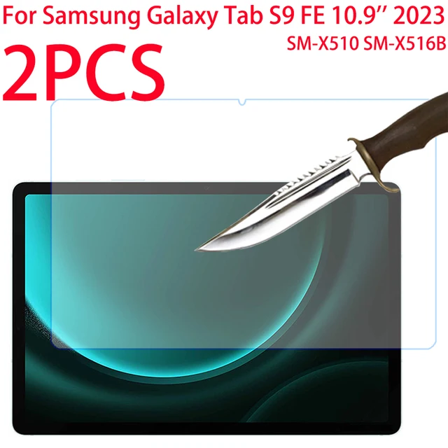 2 SZTUKI dla Samsung Galaxy Tab S9 FE 10,9 cala 2023 Folia ochronna ze szkła hartowanego SM-X510 SM-X516B X510 X516B