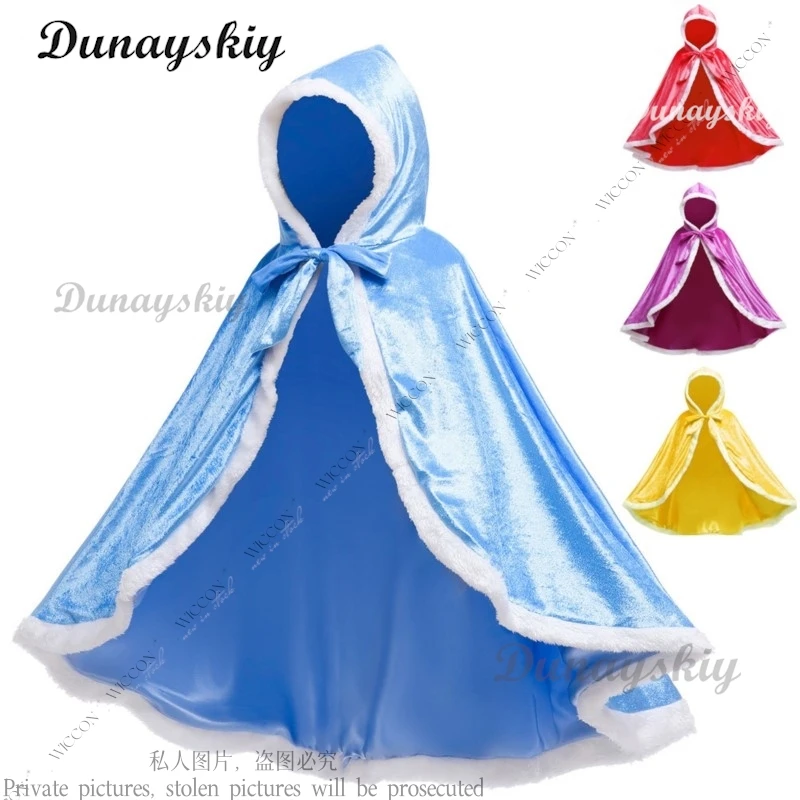 

Princess Cape Cape Girl Kid Child Cute Shawl Children Show Stage Costume Festivals Gift Party Blue Red Yellow Purple Pink