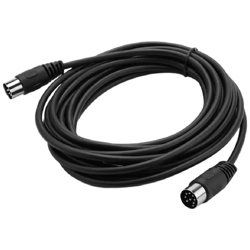 B50B-8 Pin Din Male To Male Speaker Audio Cable Adapter For Surveillance Automotive Computers Television Precision 5M