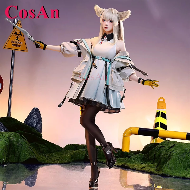 

CosAn Game Arknights: Endfield Perlica Cosplay Costumes Gorgeous Elegant Combat Uniforms Activity Party Role Play Clothing S-XL