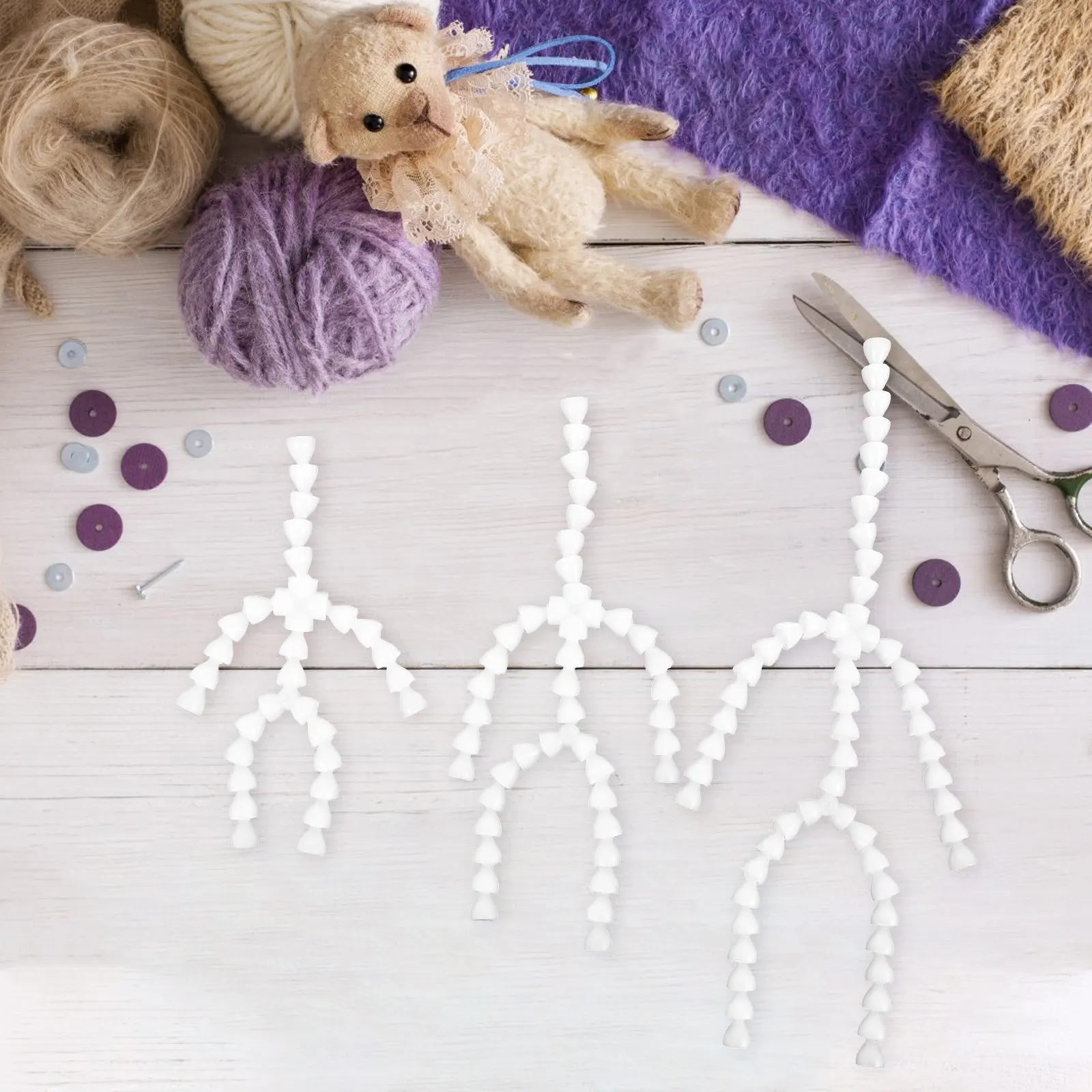 

6 шт. подвижных пластиковых соединительных деталей для рам, регулируемые аксессуары для кукол, бесшумные детали для рам