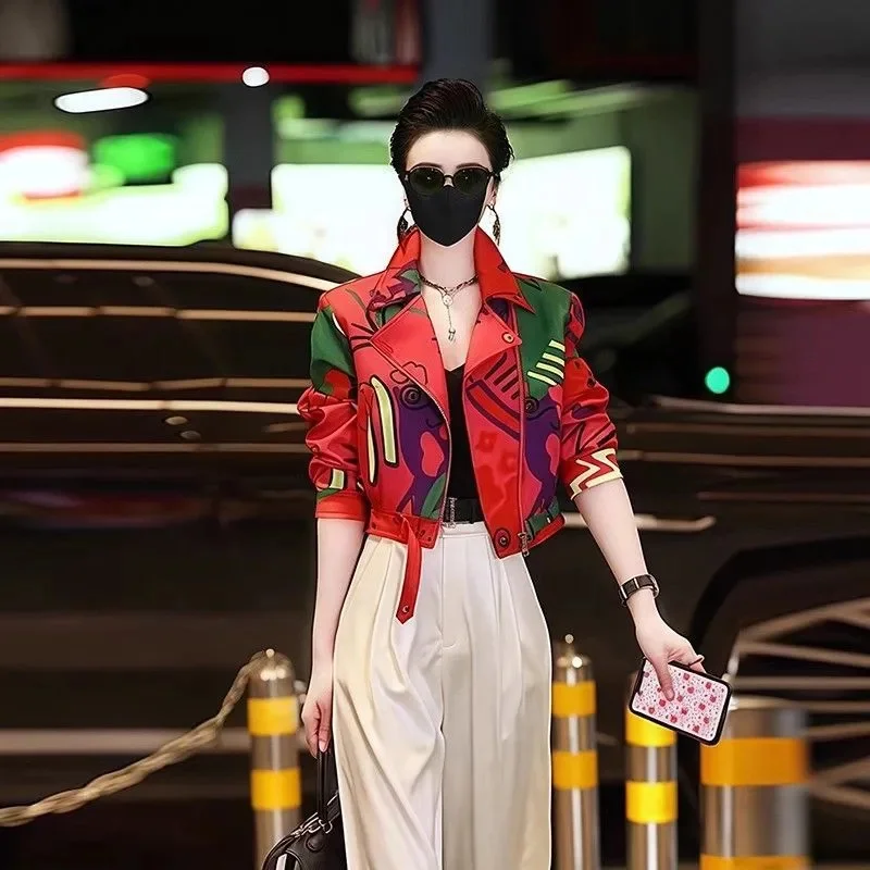 Frauen Jacke Weiblichen Kurzen Mantel Mode Druck Jacken Damen Xiaoxiangfeng High-end-Mäntel Mit Futter Mantel JJ242