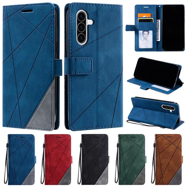 For Coque Samsung Galaxy A37 Cover Luxury Flip Wallet Leather Case on for Funda Samsung A37 A 37 SM-A376B SM-A376E Phone Cases